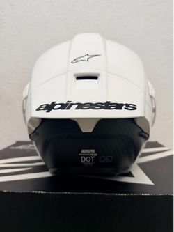 Motorcycle helmet Alpinestars Supertech R10 WHITE