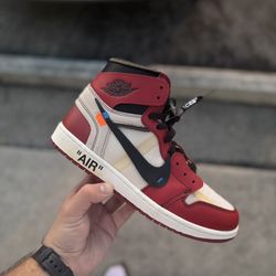 Off White Nike Air Jordan 1 The Ten Chicago Size 10.5