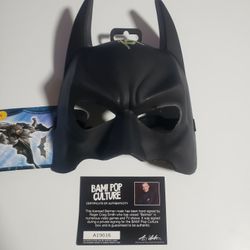 Bam Box Batman Mask Autographed/ Signed by Roger Craig Smith