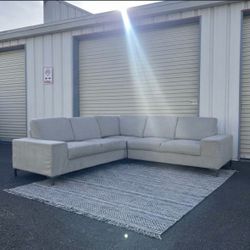 🛋️ Modern Light Gray Sectional | COUCH+DELIVERY $550