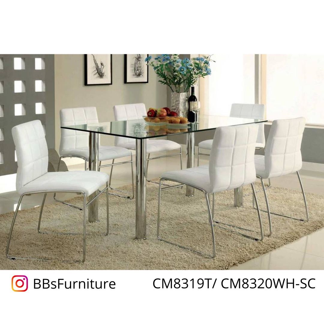 Silver Dining Table Set (Free Delivery)