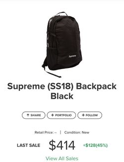 PRICE DROP Authentic supreme backpack for cheap