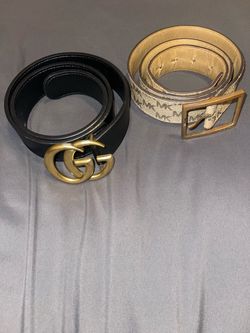 Used Designer-Style Belts – 2-Piece Lot