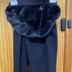 Winter Warm Fleece Lined Leggings for girls Thick Thermal Leggings Elastic Soft Comfortable Velvet Tights ( for under 110 pounds girls)( please follow