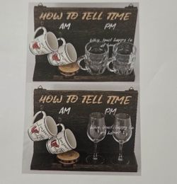 How Dad Tells Time Shelf or Tabletop  Coffee Mug or Beverage Glass Decor