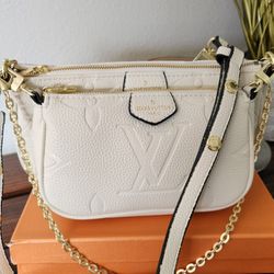 Cream Pochette Crossbody Womens Handbag