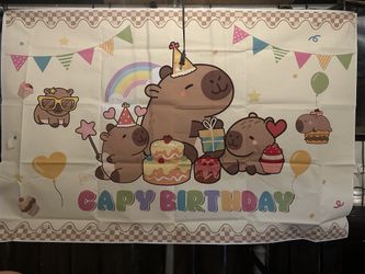 Capybara Birthday Decoration Set