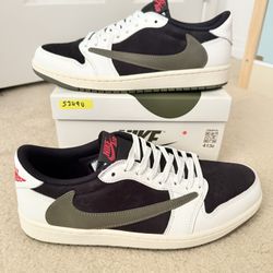 Travis Scott Jordan 1 Low Olive Men’s 10