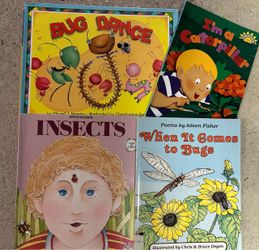 Set of 4 Children's Books About Insects