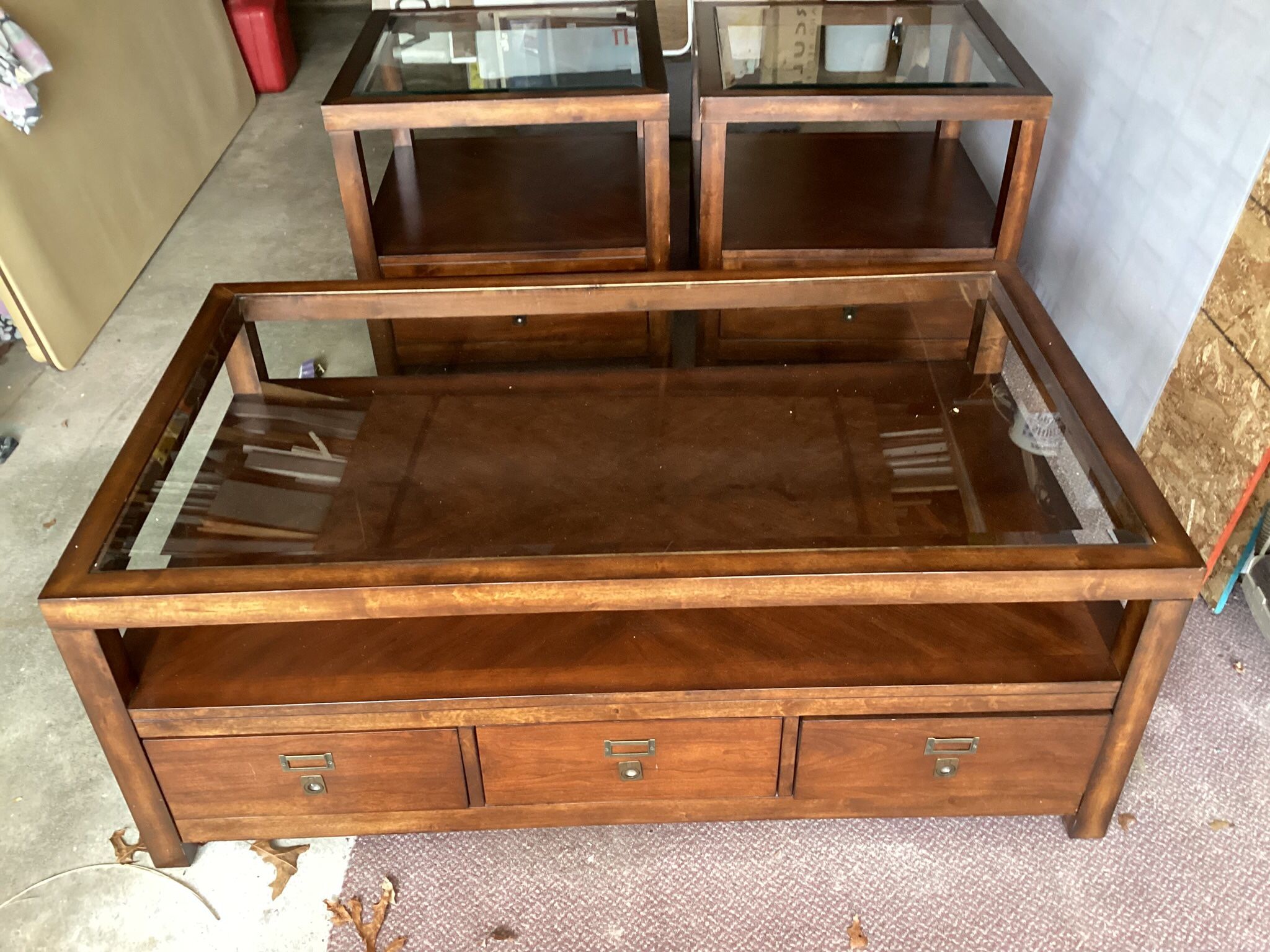 Cocktail Table And End Tables