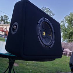 10" Kicker Subwoofer With Ported Enclosure 