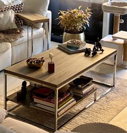 Modern Coffee Table with Lower Shelf