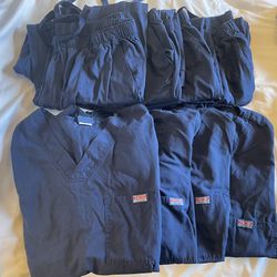 Navy Blue Men’s Scrub Sets - Size XL