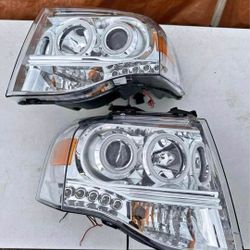 07-14 Ford Expedition LED Headlights Faros Calaveras Micas Luces 