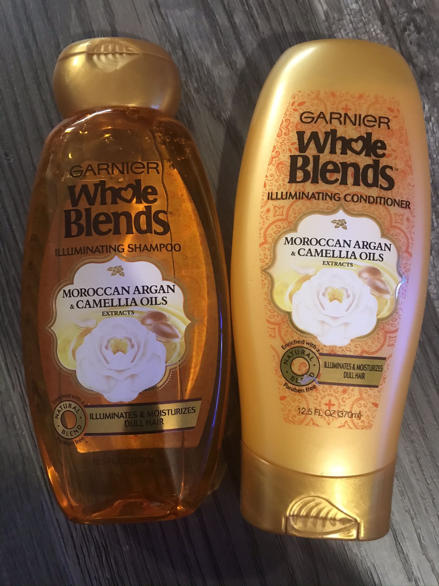 Garnier whole blends Moroccan Argan & camellia oil shampoo and conditioner set