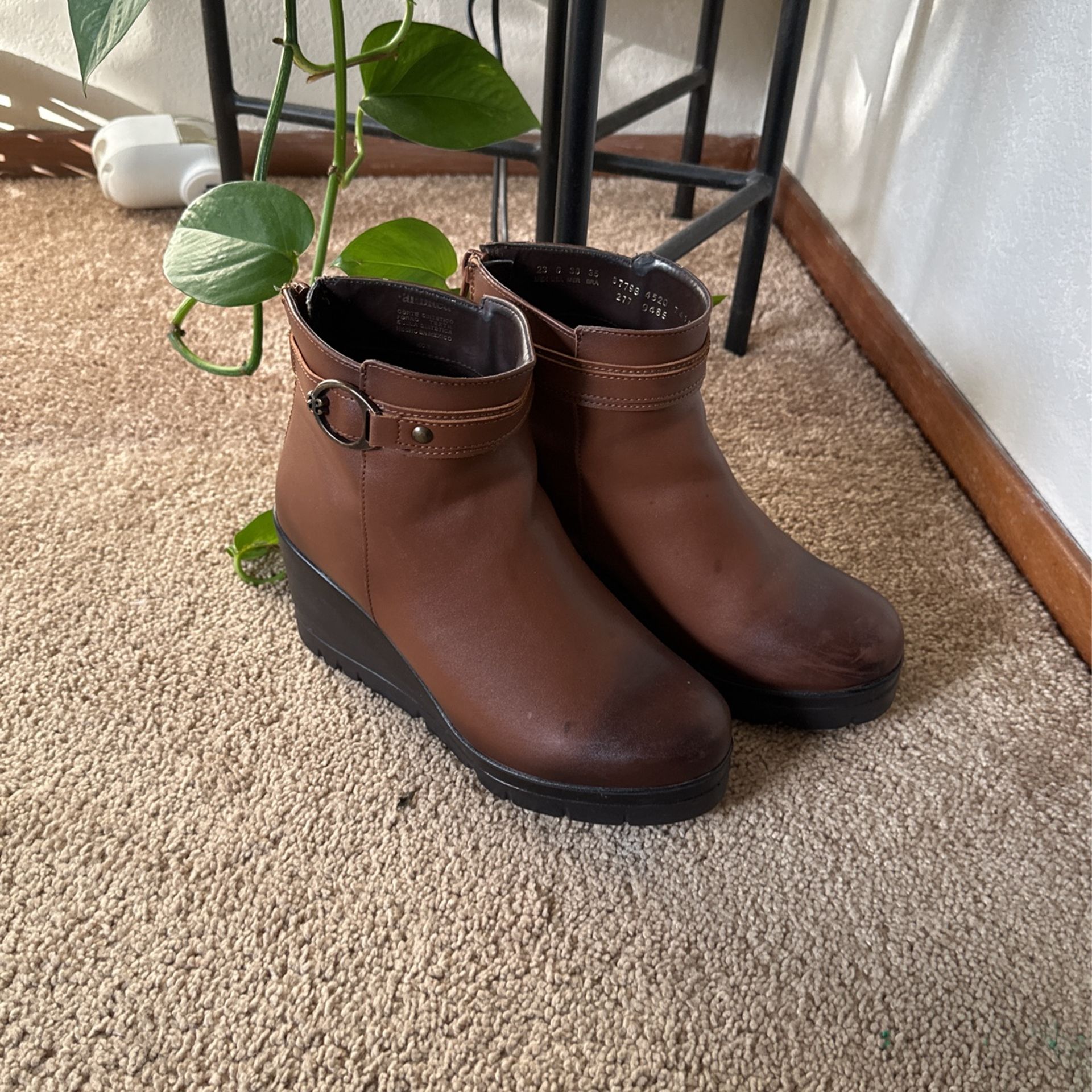 Brown Wedge Heel