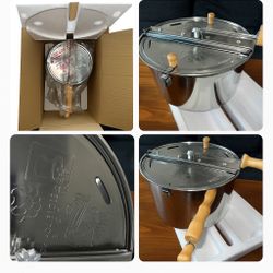 NEW Great Northern Stainless Steel Popcorn Popper – Stovetop