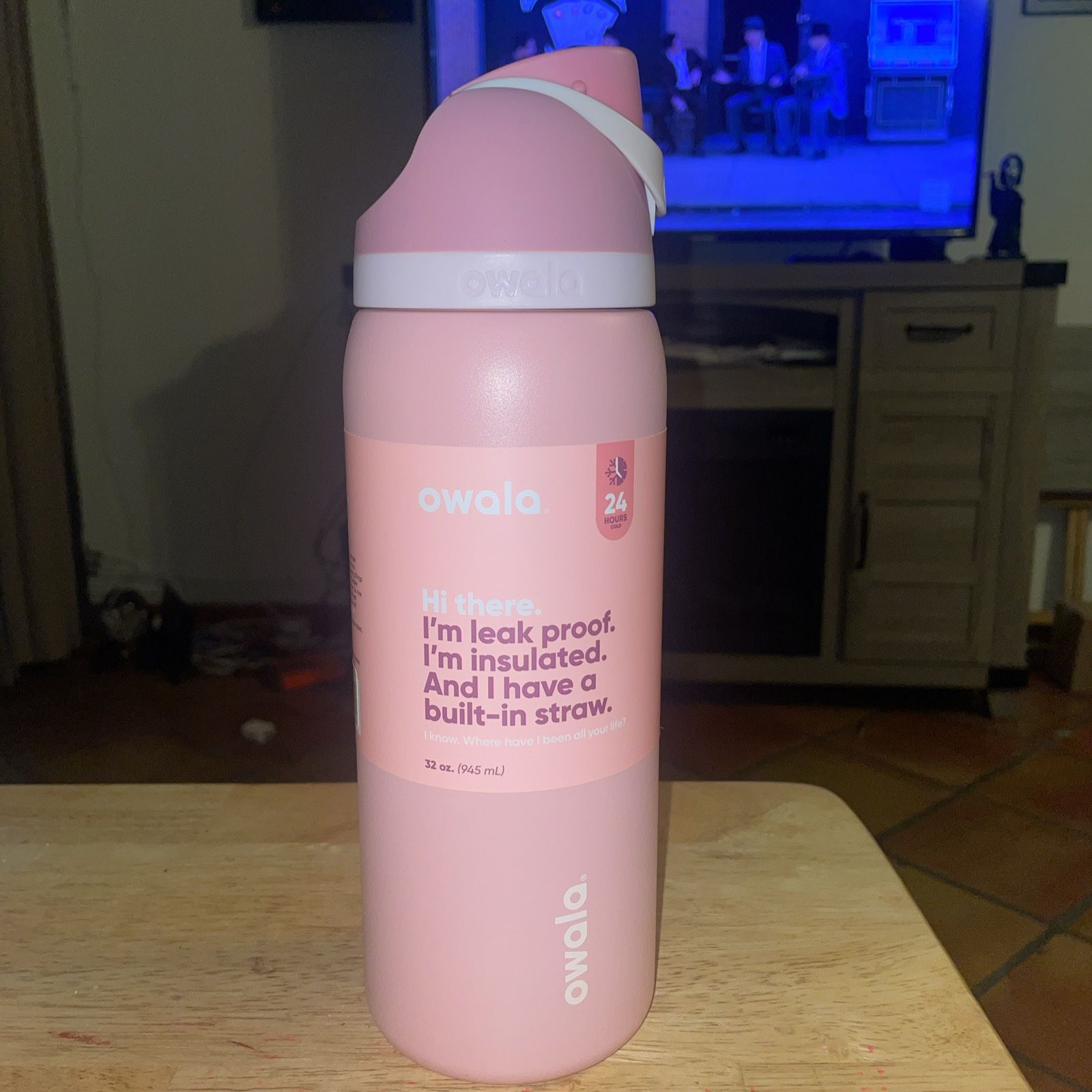 Owala Rosy Dreams Exclusive Whole Foods Color 32 Oz Bottle