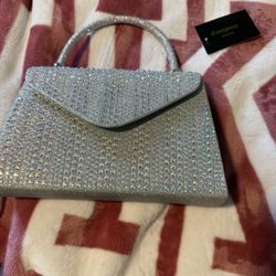 Brand New Silver Purse 