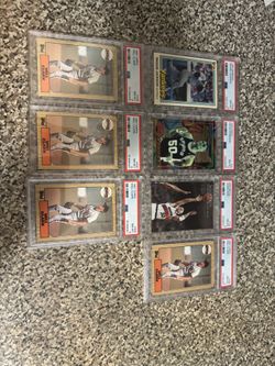 54 Graded Sports Cards Memorabilia Collection