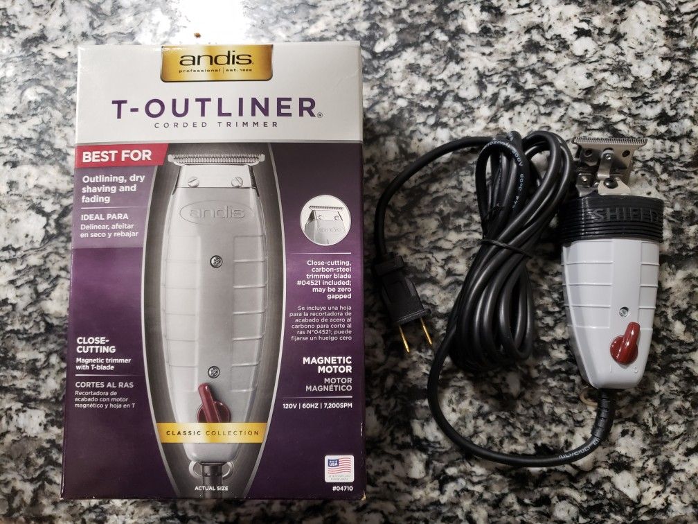 Andis T-Outliner (Modified Skeleton Trimmer) Zero Gapped and Sharpened w/Shield