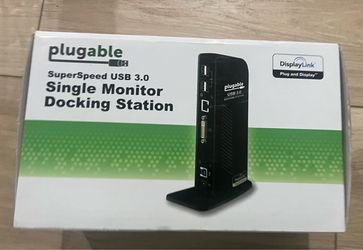 Single monitor docking station