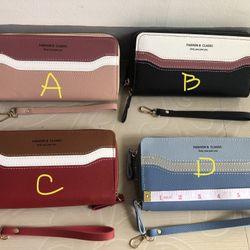 2 Zippered Wallet New $10