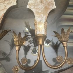 Fireplace Sconces Antique Pair