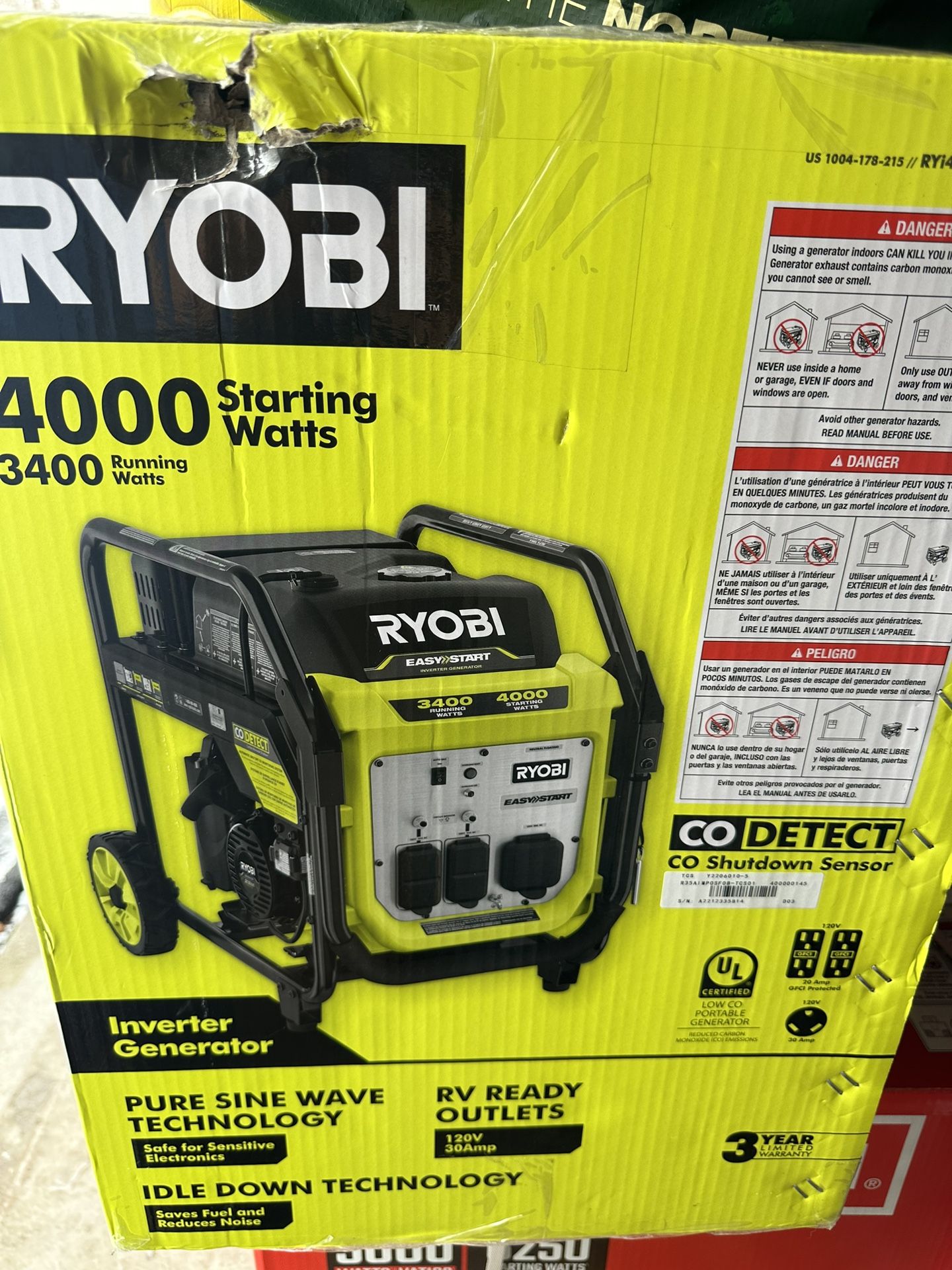 Ryobi 4000 Watts Inverter