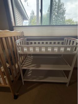 Dream On Me Emily Changing Table - White - Pre-assembled & Perfect