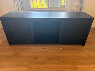 Farmhouse black TV console