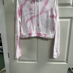 Mono B Cropped Tie Dye Hoodie Sweatshirt - Size Small.  EUC