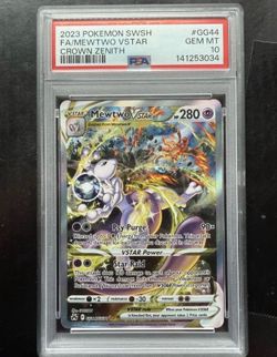 Pokemon Mewtwo Vstar PSA 10 crown zenith