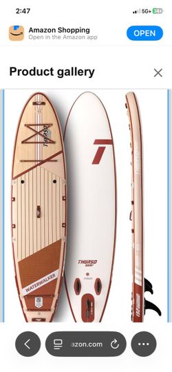 THURSO SURF Inflatable Stand Up Paddle Board All-Around SUP Waterwalker 132 11', Non-Slip Deck with SUP Accessories for All Skill Levels for Surfing,