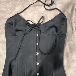 Guizio Women’s Marini Corset Top - Black Medium