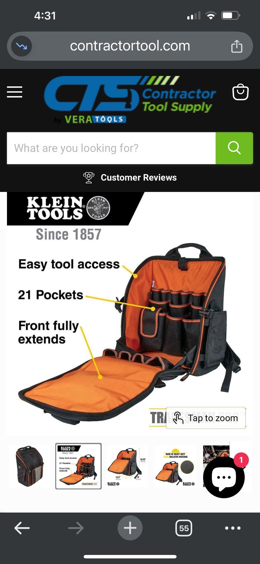 Klein tools Backpack