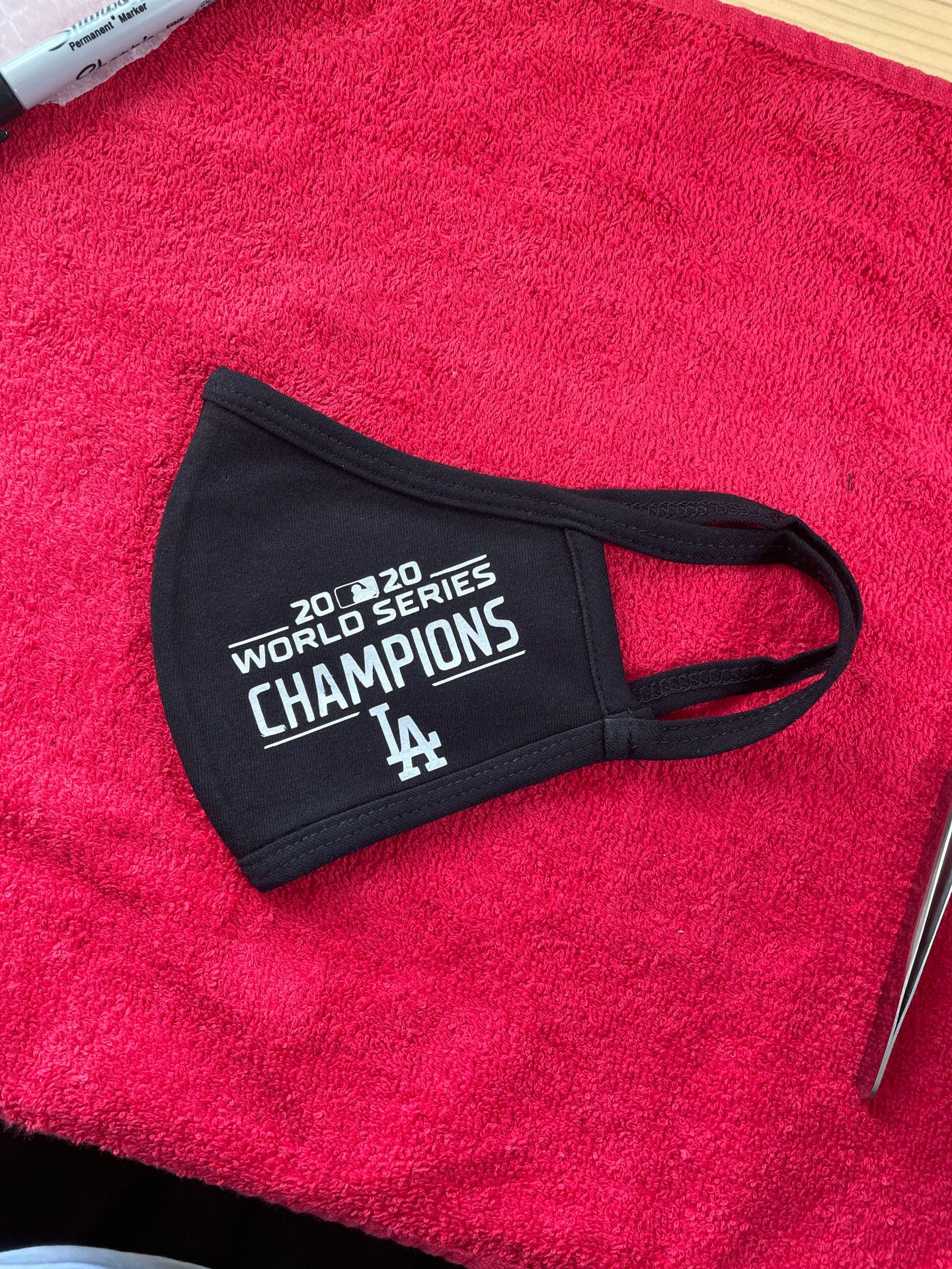 Dodgers World Series face masks