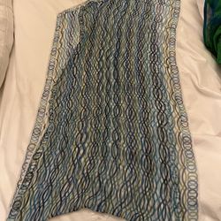 59x15 Usna Vintage Scarf Beautiful Used