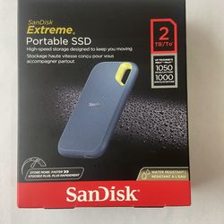 SanDisk 2TB Extreme Portable SSD, External Solid State Drive, Monterey - SDSSDE61-2T00-G25M