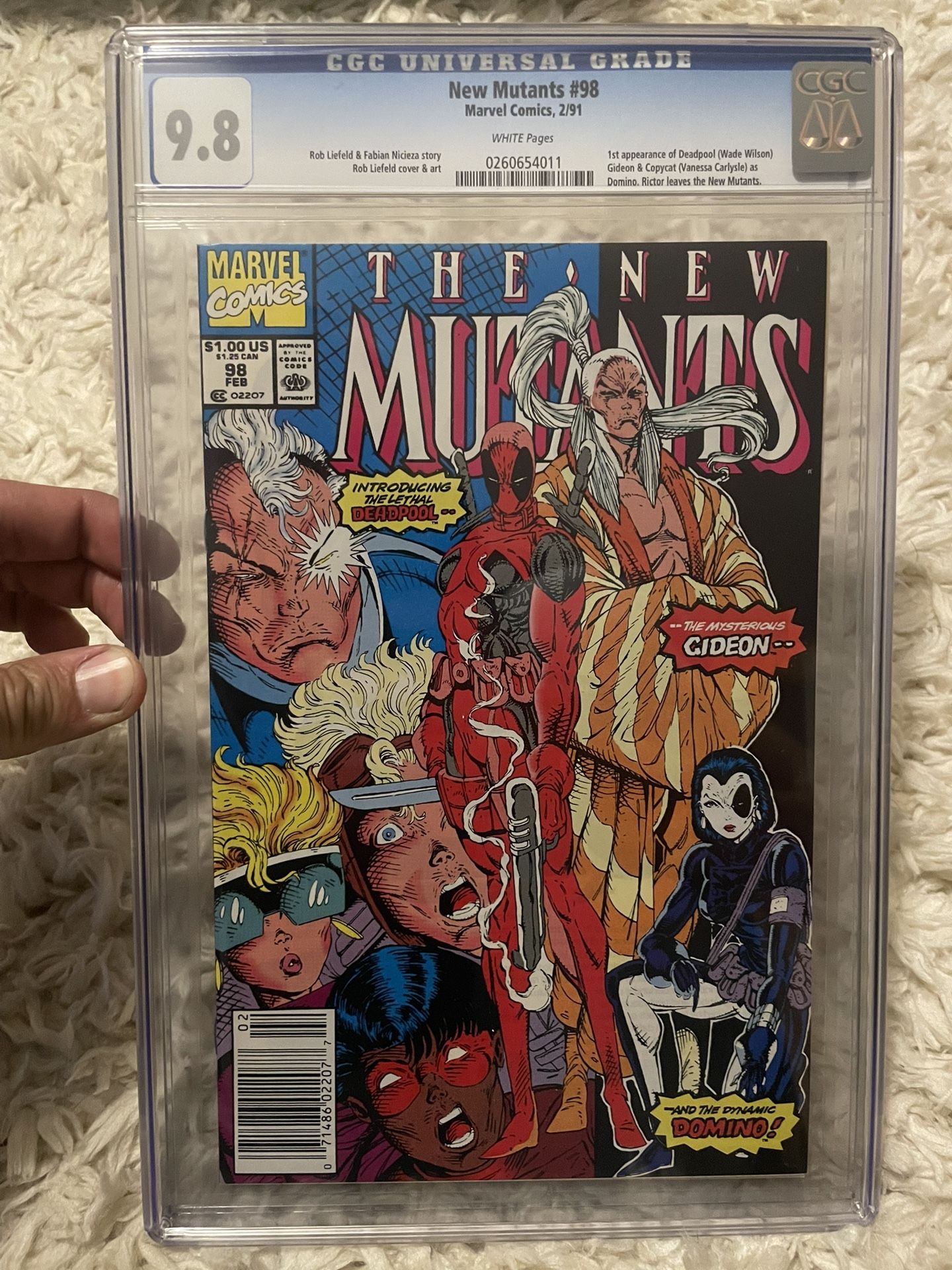 New Mutants 98 CGC 9.8 Newsstand