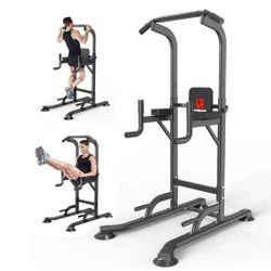 KK-T055KK Tower Dip Station Workout equipment Pull up Bar for Home Gym Adjustable Height Strength Training Fitness Excercise Equipment