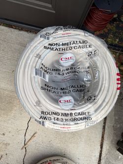 250 ft 14-3, ROUND NM-B CABLE AWG 14-3 W/GROUND