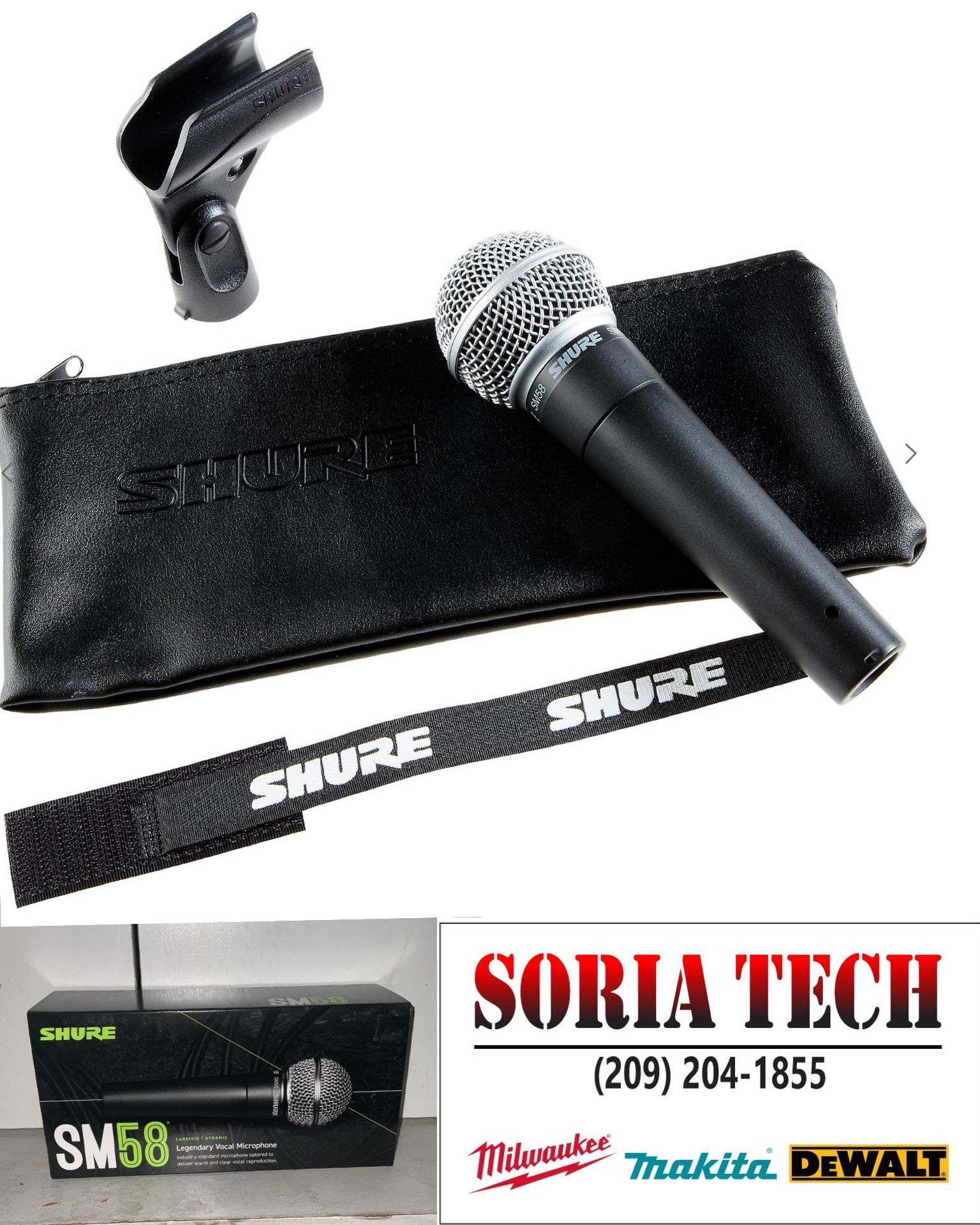 Shure SM58 Dynamic Handheld Vocal Microphone 🎤 NEW