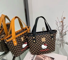 BRAND NEW Hello Kitty Designer-Style Handbag/Purse with Straps Sanrio