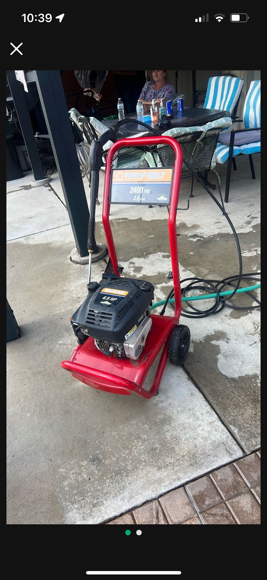 POWER WASHER 2400 Psi