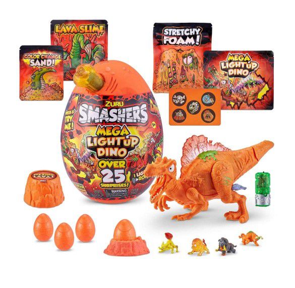 Smashers Mega Light up Dino (with over25 Surprises!) by ZURU
