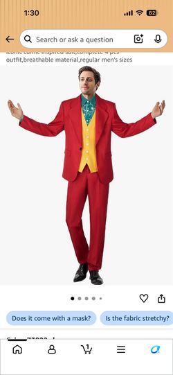 Men’s joker costume