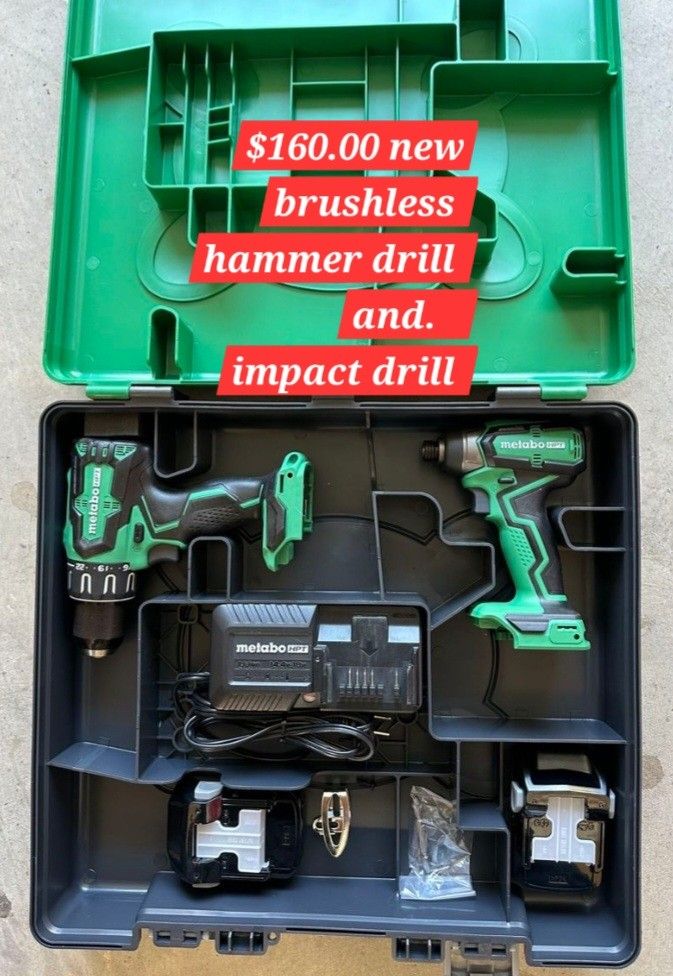 Metabo Drill Set $160.00 Brushless New 