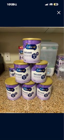 Enfamil gentlease 12.4oz 10 cans