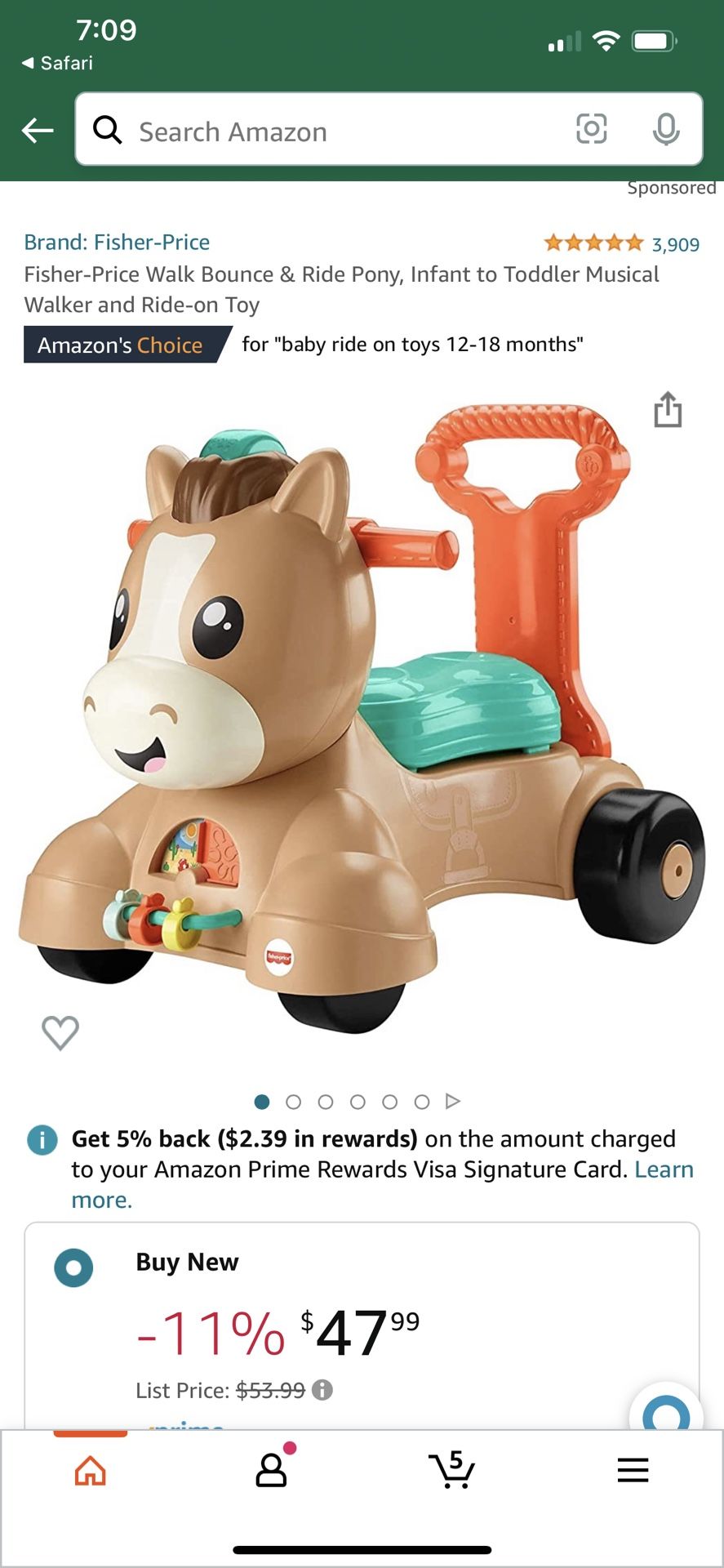 Fisher Price Bounce Walker